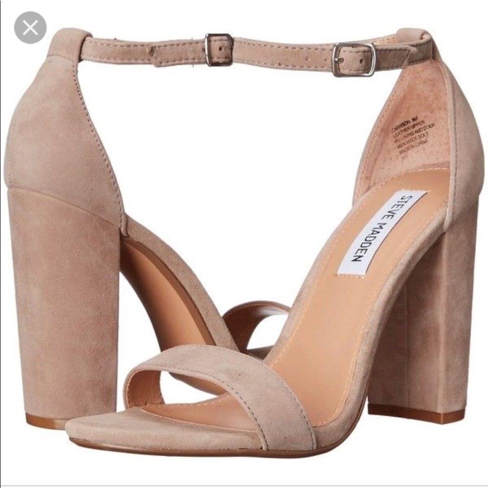 Steve Madden Carrson Nude Heels